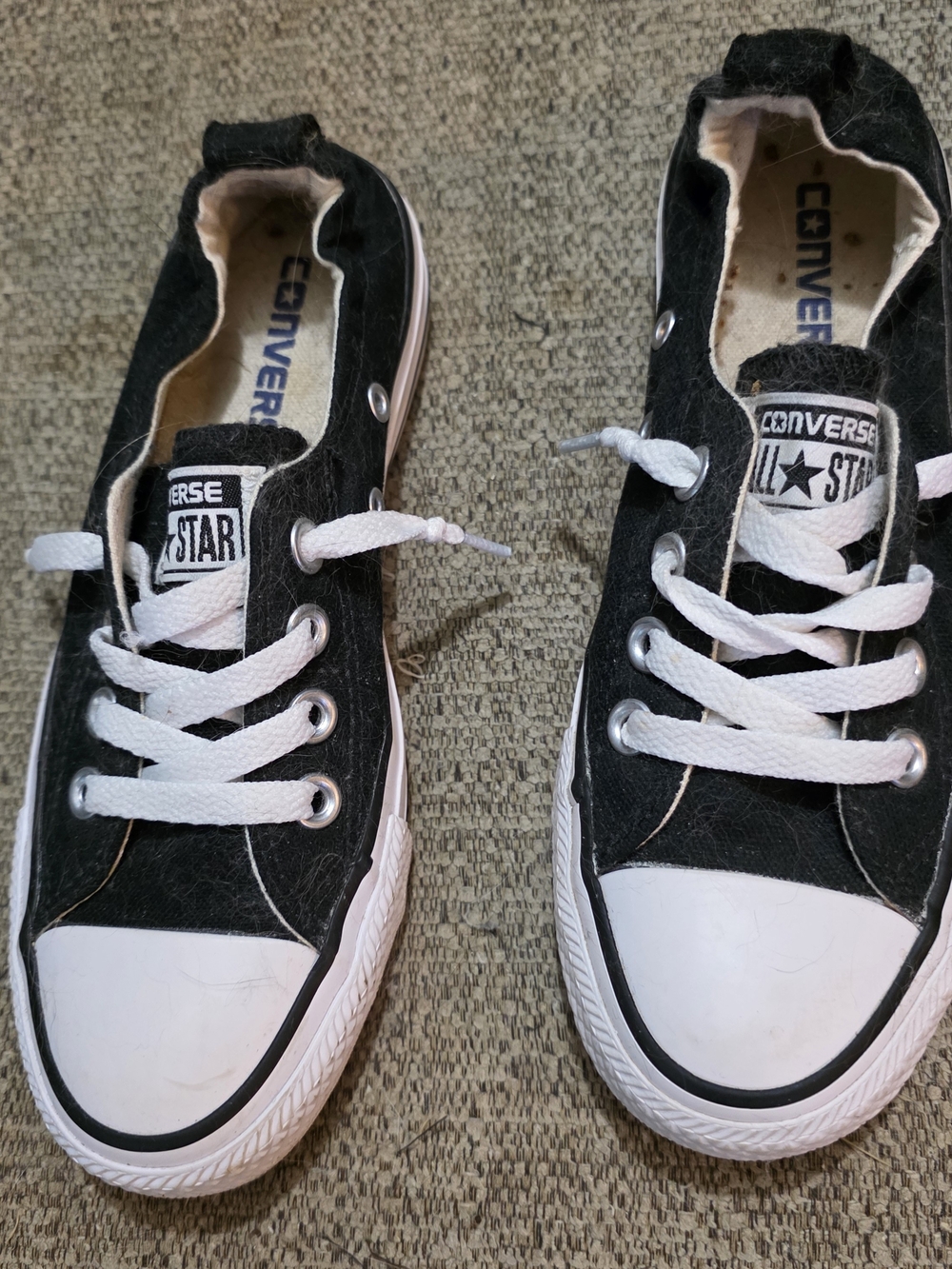 Converse Black and White Low Top Sneakers
